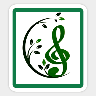 Music is second nature Sticker